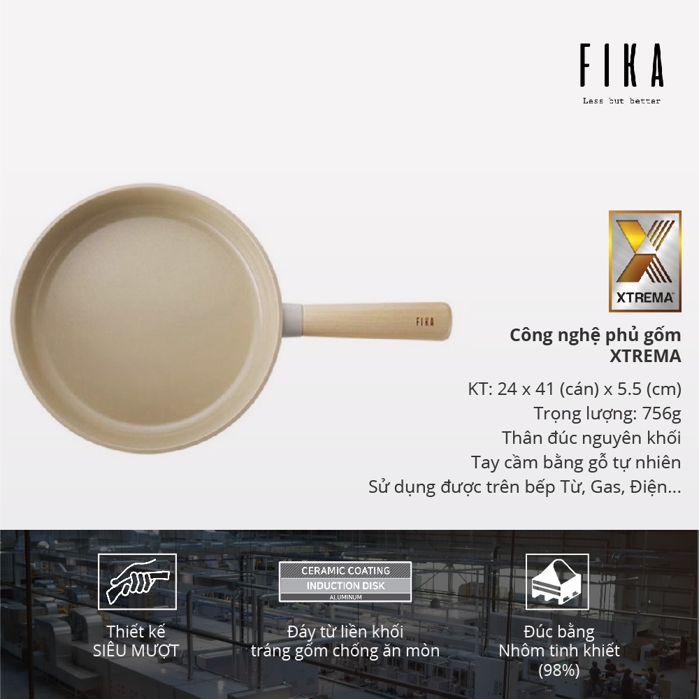 Chảo chiên Fika Neoflam chống dính size 24cm - EK-FI-F24