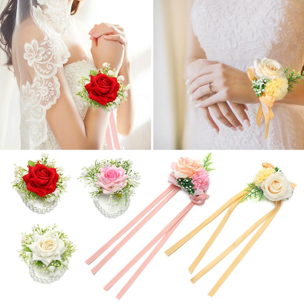 JUNE Vòng Hoa Đeo Tay Cho Cô Dâu Ngày Cưới