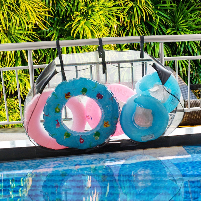 QQ Túi Lưới Cỡ Lớn Có Móc Treo Đựng Bóng Rổ / Bể bơi