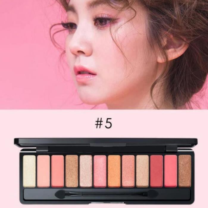 (Giá Sỉ Rẻ)Phấn Mắt 12 Ô Màu Nhũ Nhung Lameila Play Color Eyes Kèm Cọ Trang Điểm