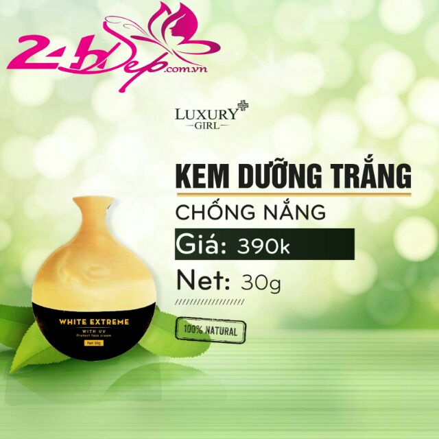 Kem Dưỡng Trắng Chống Nắng-Luxury Girl