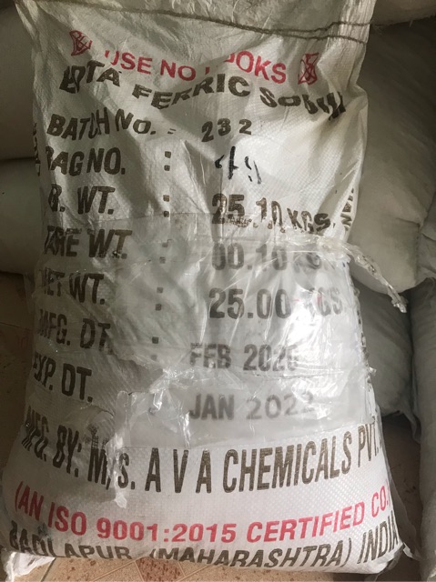 Phân vi lượng sắt, Fe EDTA, sắt chelate 1kg