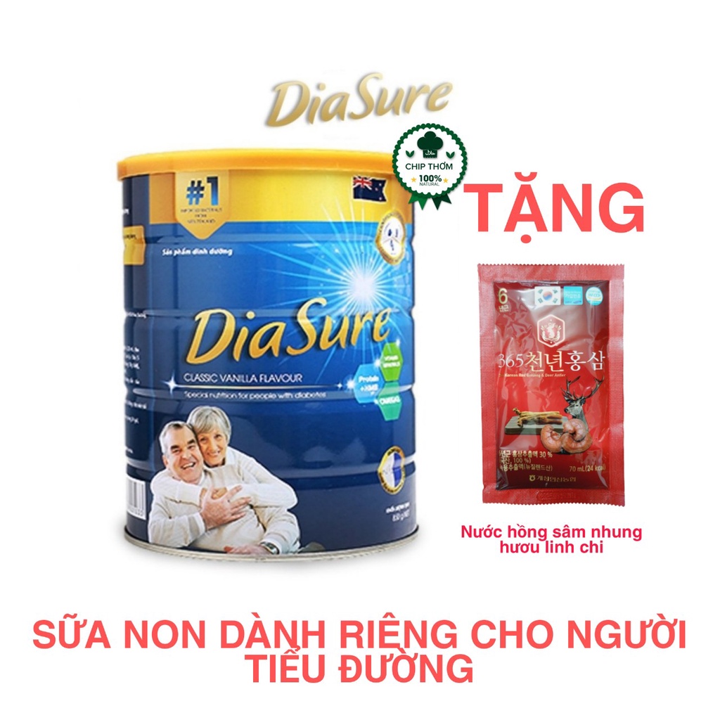 Sữa Non Diasure 850g- Dinh dưỡng cho người tiểu đường -ổn định đường huyết - Sữa Dia Sure