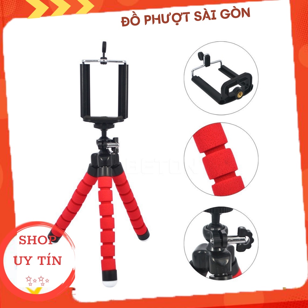 Tripod 3 Chân Bạch Tuộc Nhện Tặng Kèm Đầu Kẹp Điện Thoại