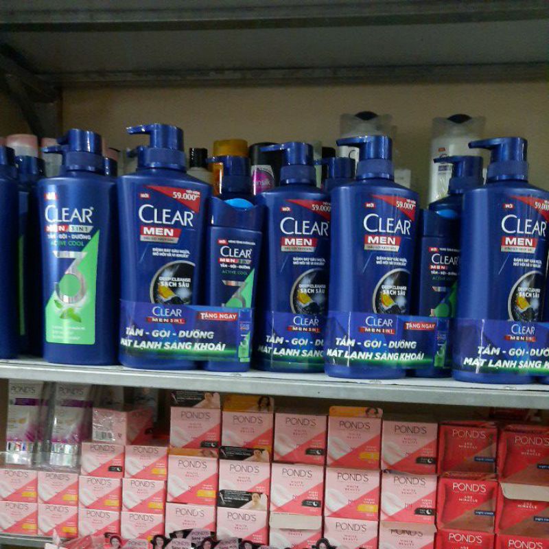 Dầu gội sạch gàu dành cho nam Clear Men  Mát Lạnh 650g