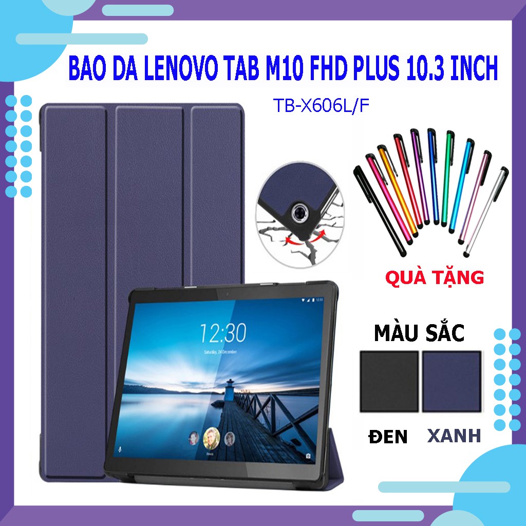 [FREESHIP] Bao da Lenovo Tab M10 FHD PLUS TB-X606 10.3 inch  | Có combo quà tặng đi kèm | BigBuy360 - bigbuy360.vn