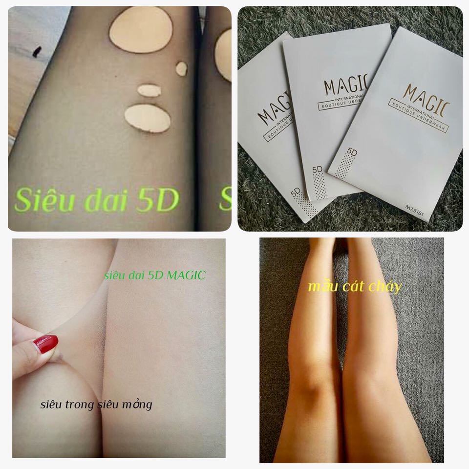Quần tất Magic 5D siêu dai SK Shop (Ảnh thật 100%) RÁCH DỌC HOÀN TIỀN