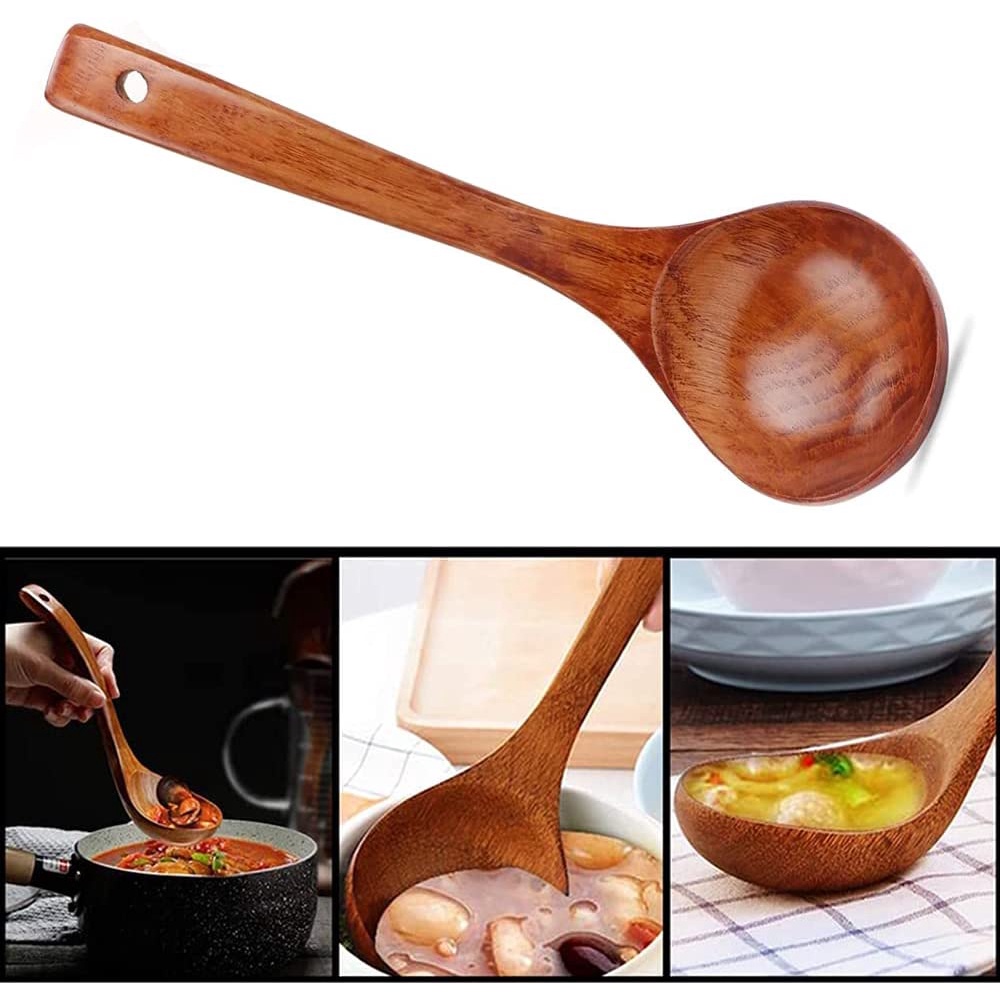 Muỗng Múc Canh Bằng Gỗ Tự Nhiên Tiện Dụng Cho Nhà Bếp