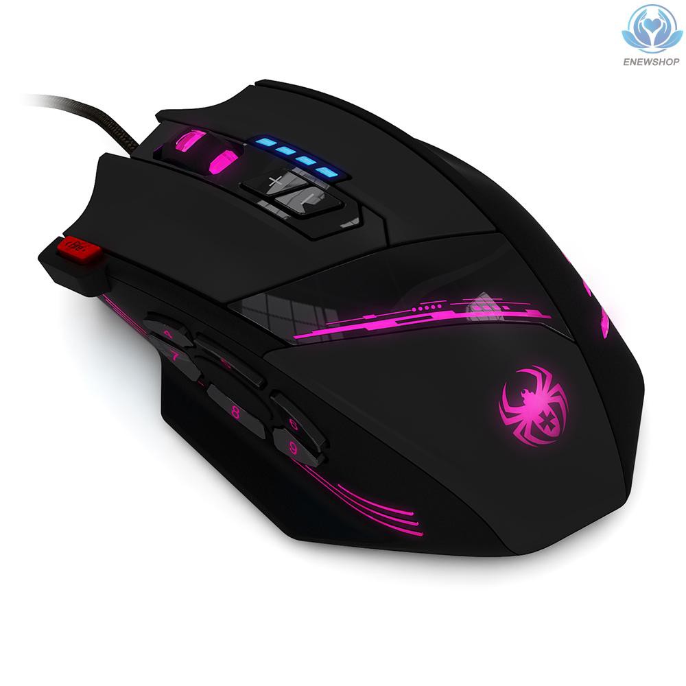 Chuột Gaming Zelotes C-12 Có Dây 12 Đèn Led 4 Dpi 7 Led