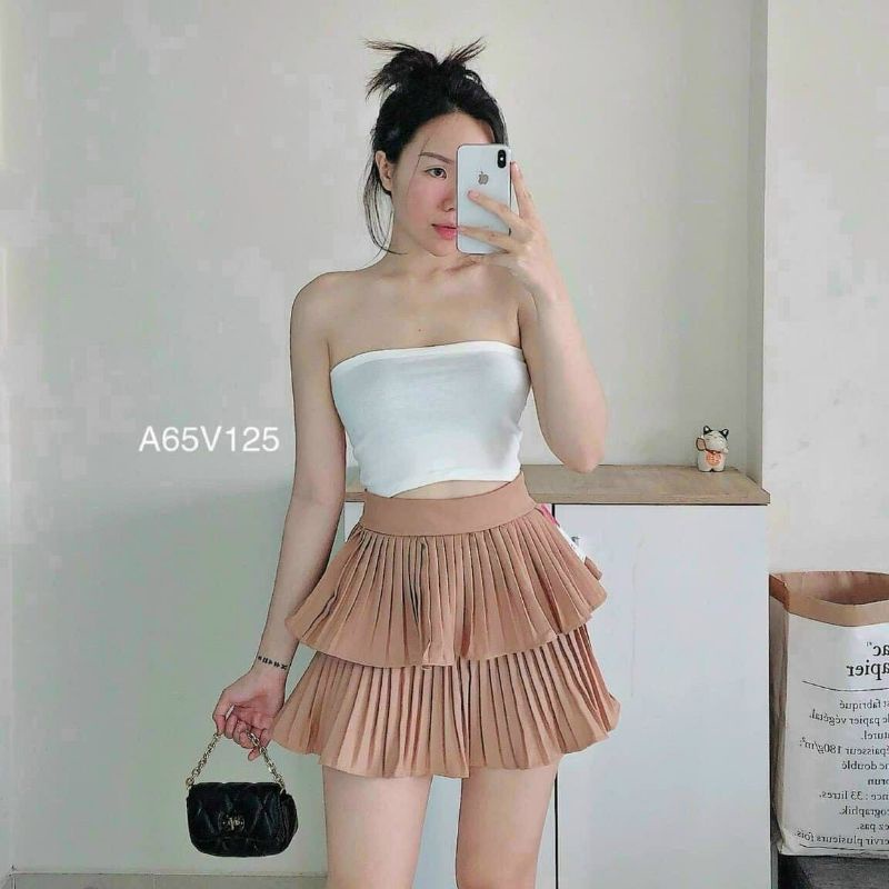 Quần voan dập ly cực chất U15126
