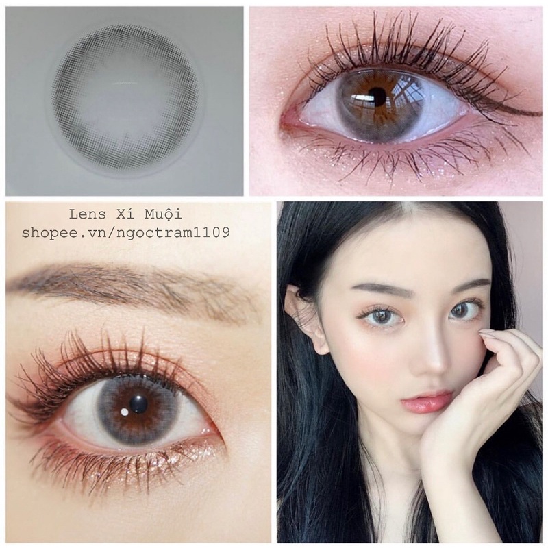 Lens mắt Hàn Xám tự nhiên 616/204 có độ