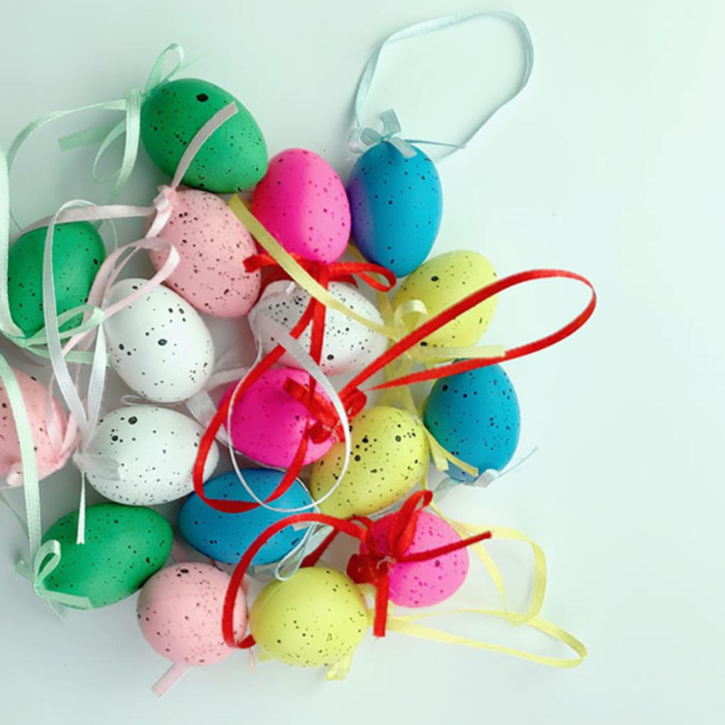 Set 18 Quả Trứng Phục Sinh Bằng Nhựa Dùng Để Trang Trí