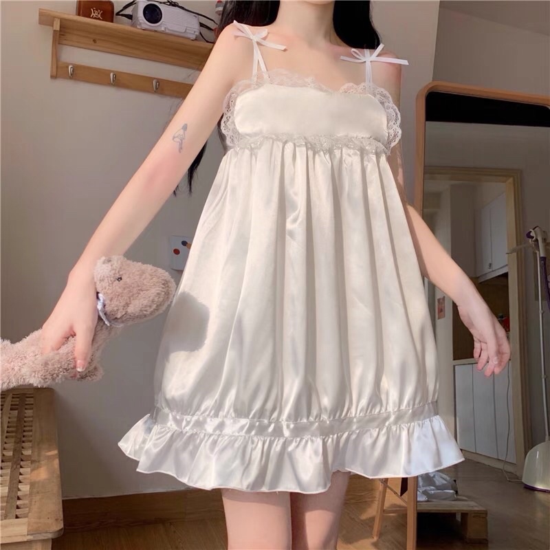 ORDER giá gốc RẺ NHẤT SHOPEE SET BỘ MẶC NHÀ LỤA 2 DÂY SEXY | BigBuy360 - bigbuy360.vn
