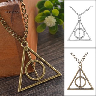 Dây chuyền nữ trang mặt logo Harry Potter Deathly hollows