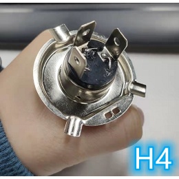 Đèn Pha LED H4 BA20D 12V Siêu Sáng Chất Lượng Cao Cho Xe Mô Tô