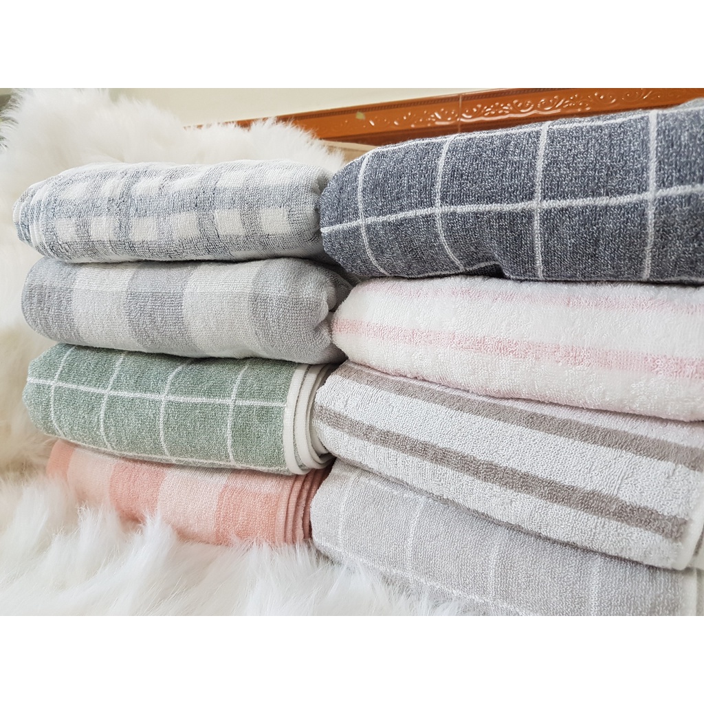 Khăn tắm lớn Cotton xuất khẩu Nhật - Kích Thước 60x120cm 290gr và 240gr và 70x140cm 350gr, siêu mềm, siêu thấm nước