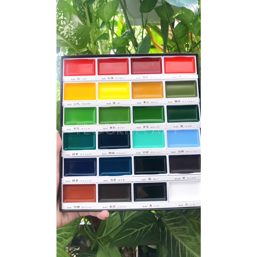 Màu Nước GANSAI TAMBI Kuretake - Set 12/18/24 Màu