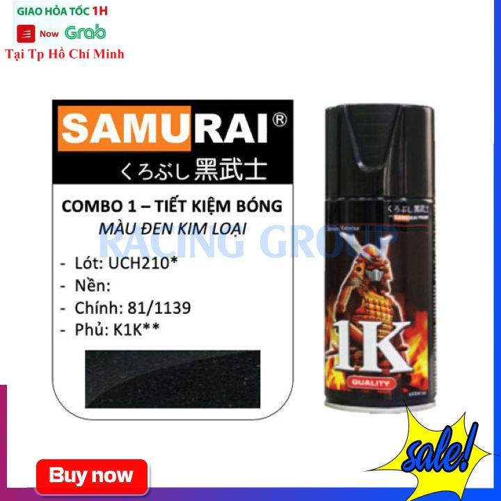 Chai Xịt Sơn Xe Máy Samurai Trong Suốt 1/128 Phủ Bóng - Bám Dính Tốt Màu Đẹp