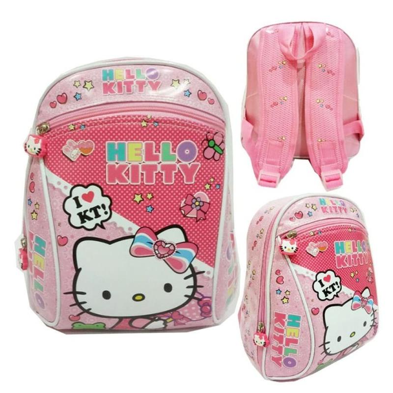 Ba Lô Học Sinh Tiểu Học / Trẻ Em / Túi Paud Ft711 Bằng Vải Xốp Dài Hình Hello Kitty