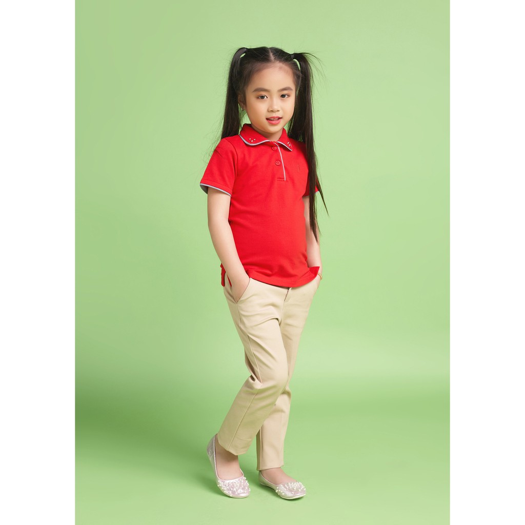 Quần kaki dài bé gái kem QDG005 - JADINY