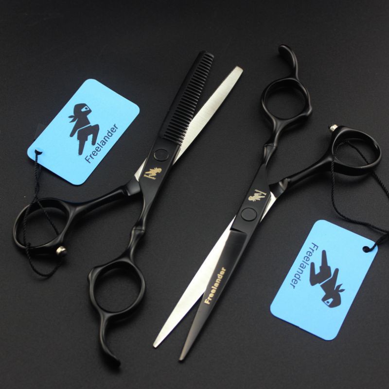 Kéo cắt tóc và kéo tỉa tóc Nhật bản Freelander F2- Dụng cụ cắt tóc cao cấp dành cho anh em baber, thợ tóc