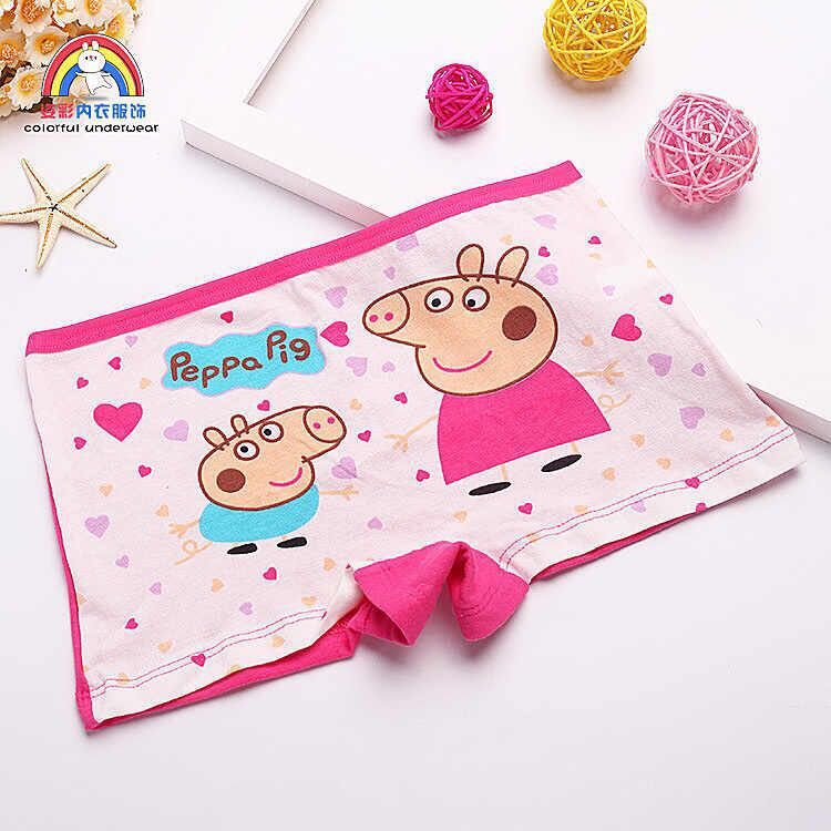 Set 4 quần chip đùi heo Peppa Chất cotton mềm mịn cho bé size từ 10-28kg