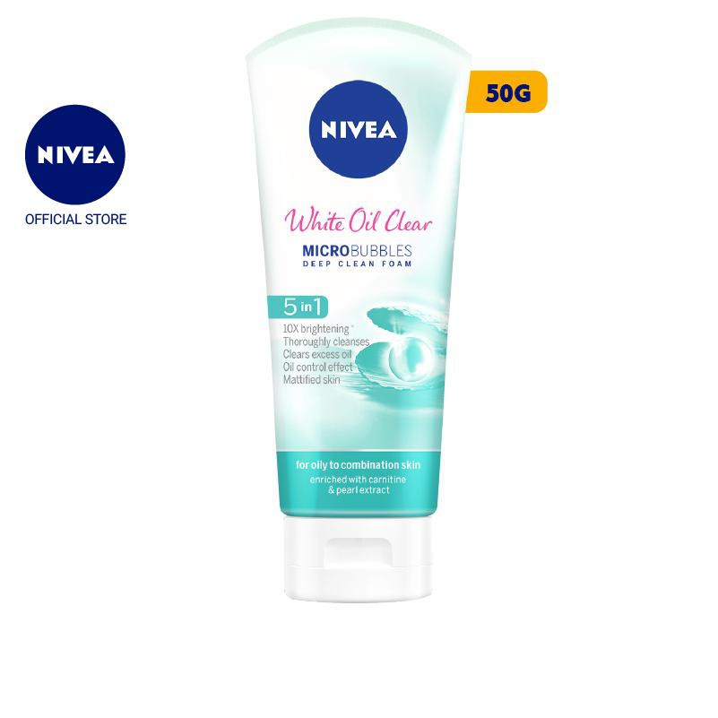 [Mã FMCGMALL -8% đơn 250K] Sữa rửa mặt NIVEA White Oil Clear giúp trắng da sạch nhờn (50g) - 84950 | WebRaoVat - webraovat.net.vn