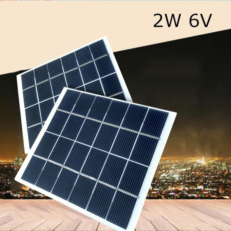 2W 6V Mini Solar Panel Cell Power Module Battery Toys Light Charger DIY Y1M6