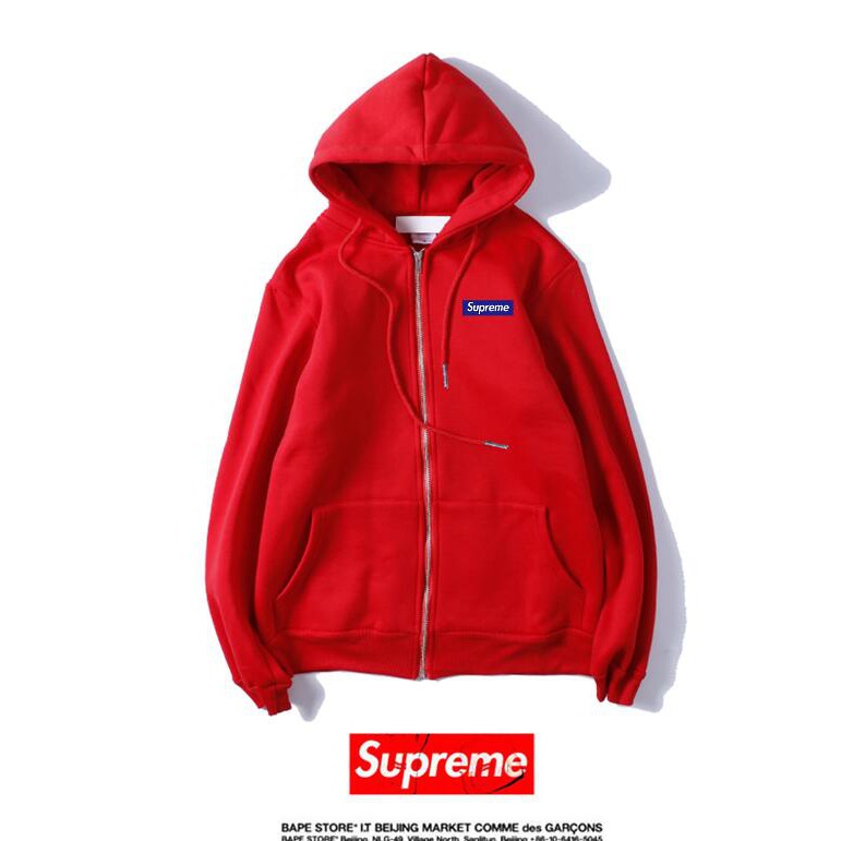 Áo Hoodie Vải Cotton In Chữ Supreme Thời Trang Cho Nam Nữ