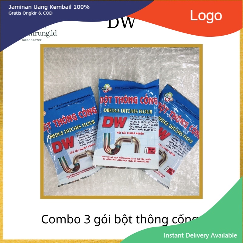 { COMBO 3 gói bột thông cống DW }