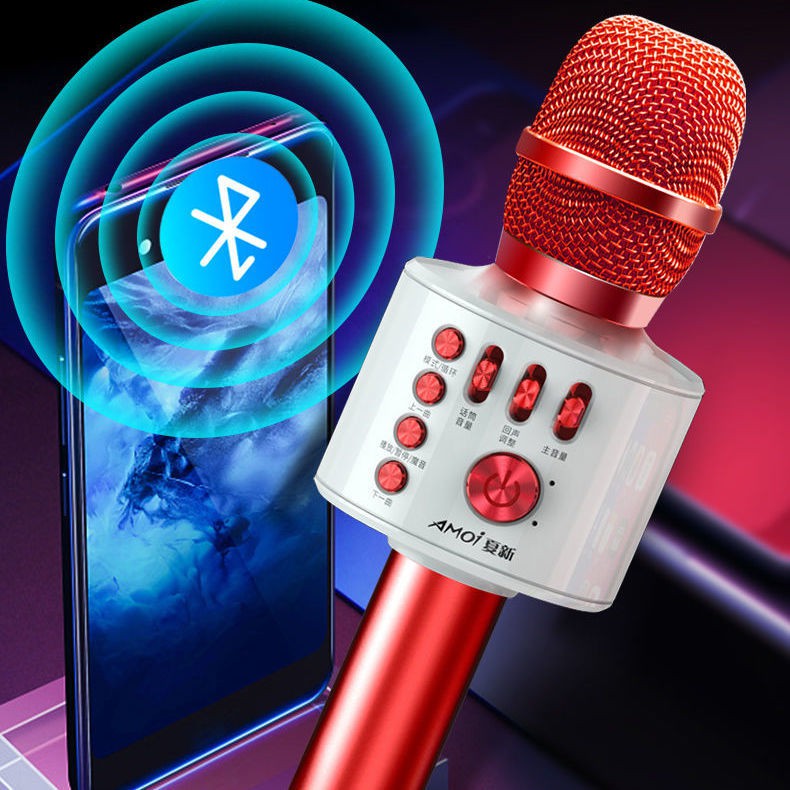 Bộ Micro Karaoke K5 Kết Nối Bluetooth Không Dây Chất Lượng Cao