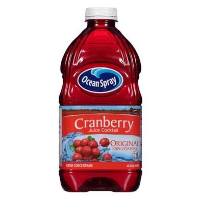 Nước ép nam việt quất Cranberry Juice hiệu Ocean Spray chai 1,8l (date mới)