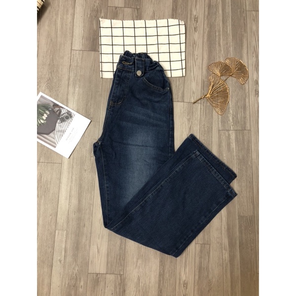 Quần jeans nữ ống rộng chun sau hàng mới về 2022 Quảng Châu mã #222