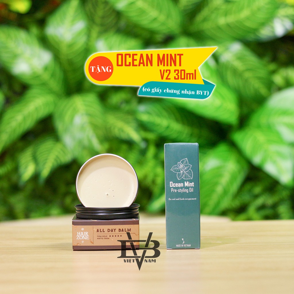 [CHÍNH HÃNG] Sáp vuốt tóc ALL DAY BALM Hairzone - Anh em với Original Clay 2022 + Tặng Pre Styling Ocean Mint 30ml V2