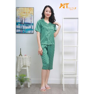 BỘ LỤA DIO QUẦN NGỐ TAY CỘC ( LỤA CAO CẤP)