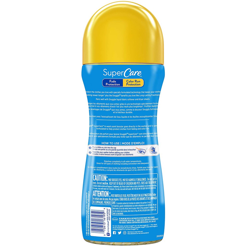 Hạt thơm &amp; giữ màu cho áo quần Snuggle SuperCare in-Wash Scent Booster Lilies and Linen 538g (Mỹ)