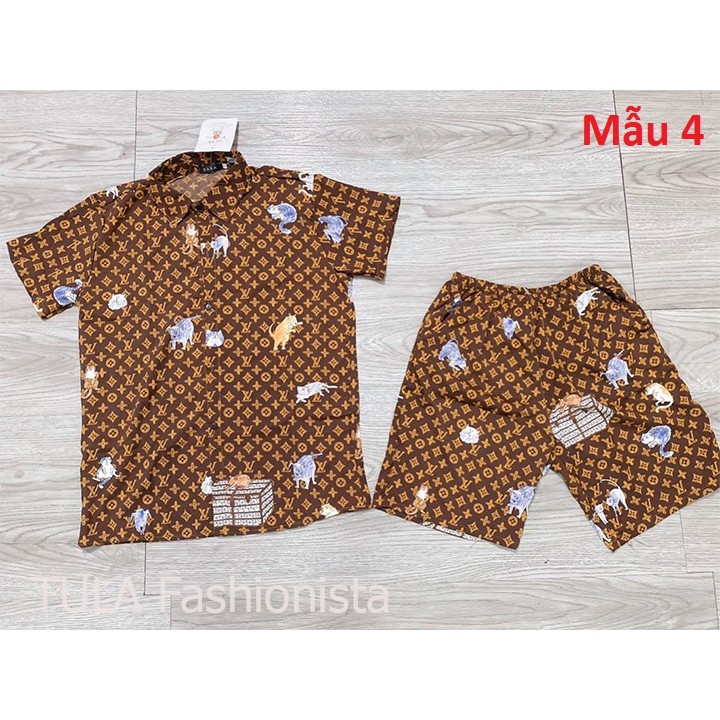 Bộ Ngủ Pijama Ngắn, Bộ Đồ Mặc Mùa Hè Chất Lụa Cực Mát