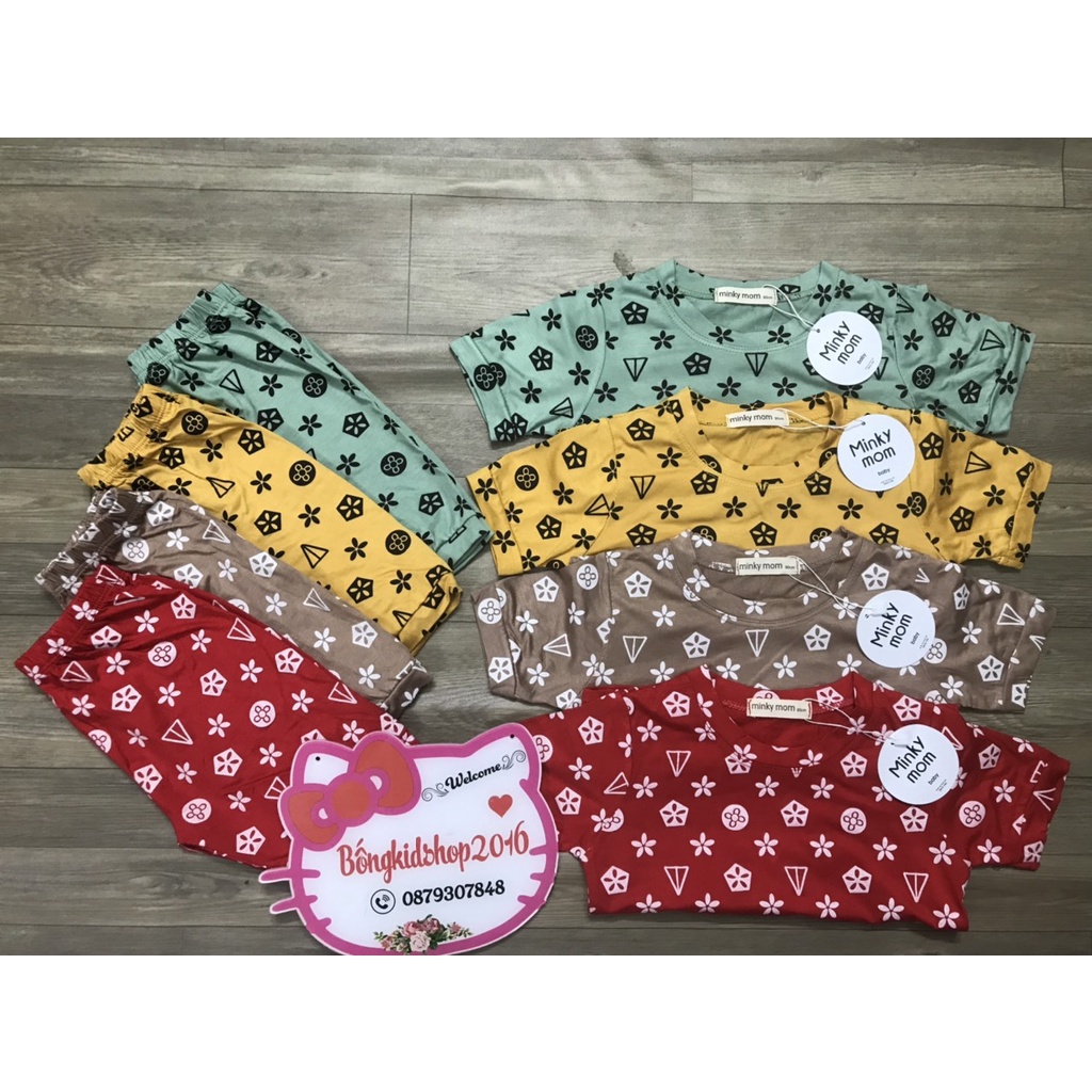 Bộ cộc tay Minky Mom cho bé.
