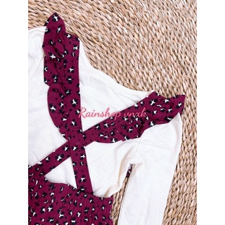 Set áo + yếm Đầm xuất dư  ( size 12m-3y)