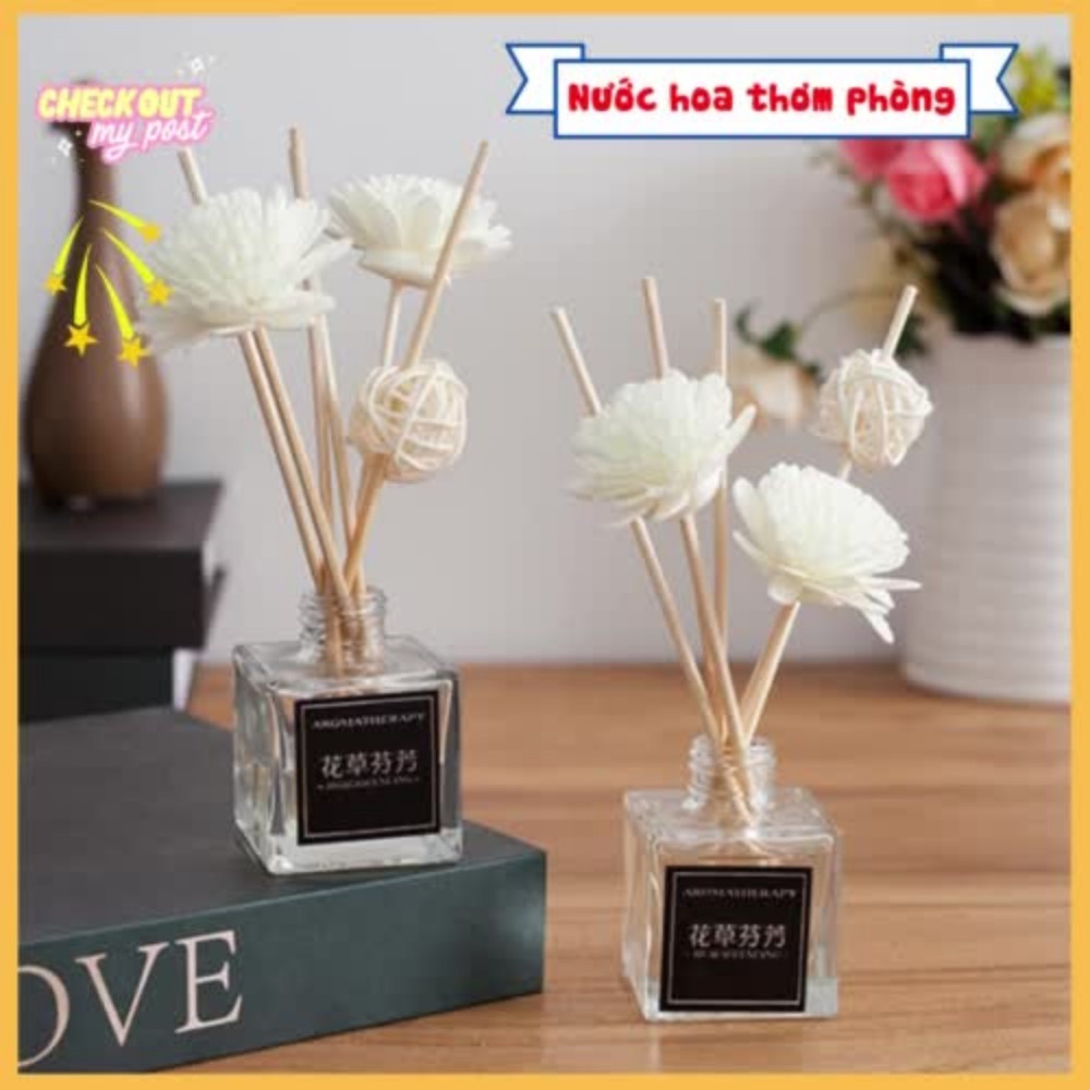 Tinh dầu thơm để bàn , lọ tinh dầu thơm phòng trang trí sang trọng tự khuếch tán mùi thơm dễ chịu ATILA SHOP