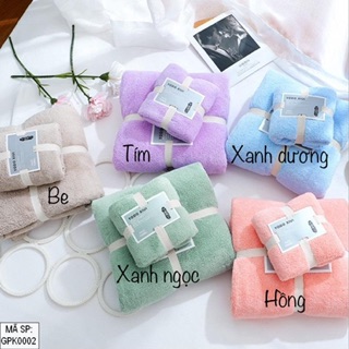 Set khăn tắm + khăn mặt cao cấp