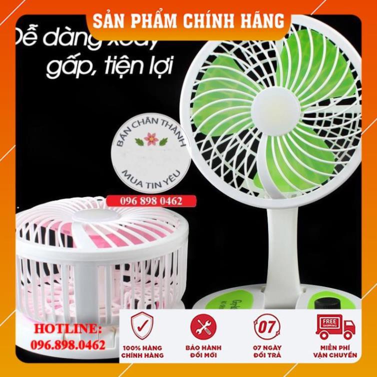 [CHÍNH HÃNG-FREESHIP] Quạt Tích Điện Mini Gấp Gọn, Quạt Để Bàn Mini, Quạt Mini Để Bàn Sạc Pin, Quạt Mini USB Siêu Mát