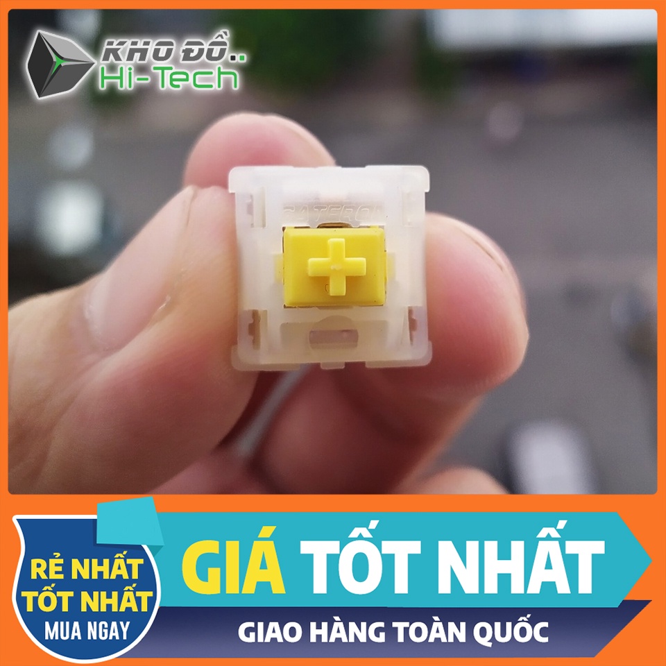 [Set lẻ] Switch Gateron Pro Milky Yellow đã lube mượt mà âm trầm gọn  𝘍𝘳𝘦𝘦𝘴𝘩𝘪𝘱  cho bàn phím cơ - Gat Pro Milky