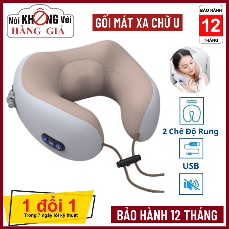 Máy Massage Cổ Vai Gáy Hỗ Trợ Mát Xa Vùng Cổ, Giảm Đau Vai Gáy Hiệu Quả - Gối Massage Trị Liệu Kiêm Gối Ngủ Tiện Lợi