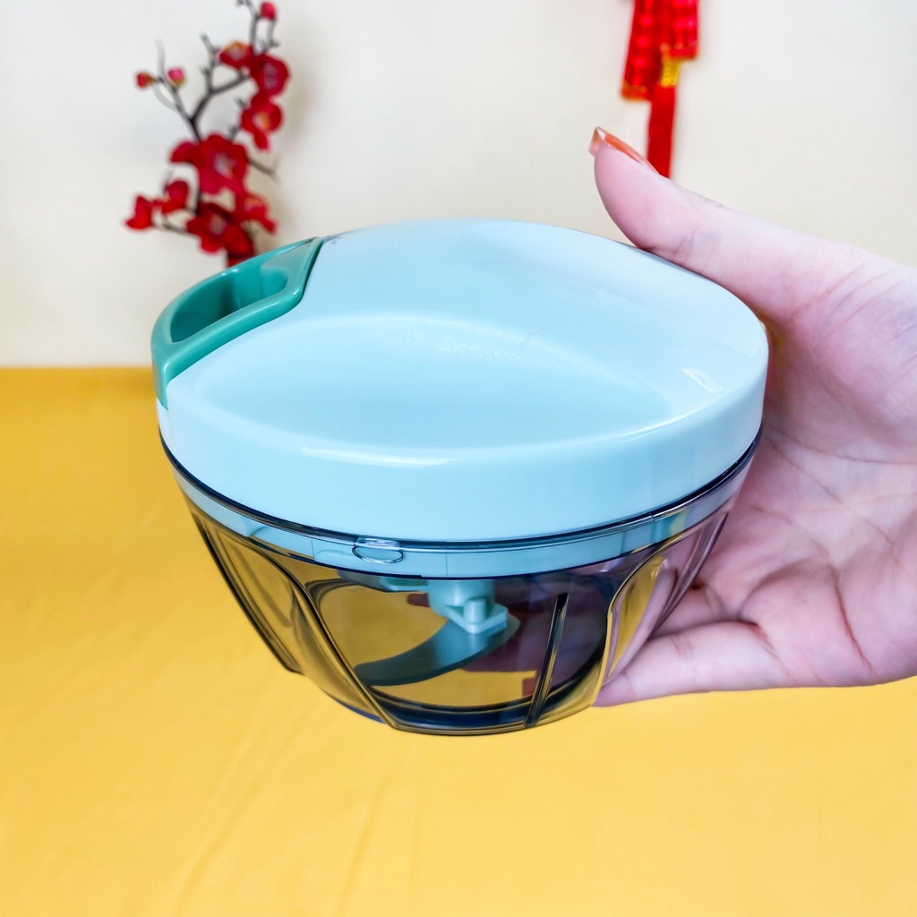 Máy xay tỏi ớt cầm tay, máy xay mini đa năng sạc pin tiện lợi