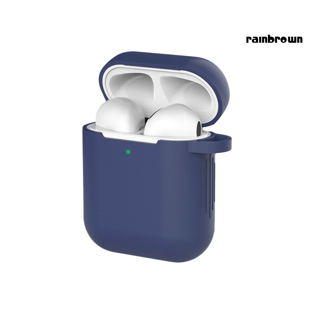 Vỏ Đựng Bảo Vệ Hộp Sạc Tai Nghe Airpods 1 / 2 Bằng Silicone