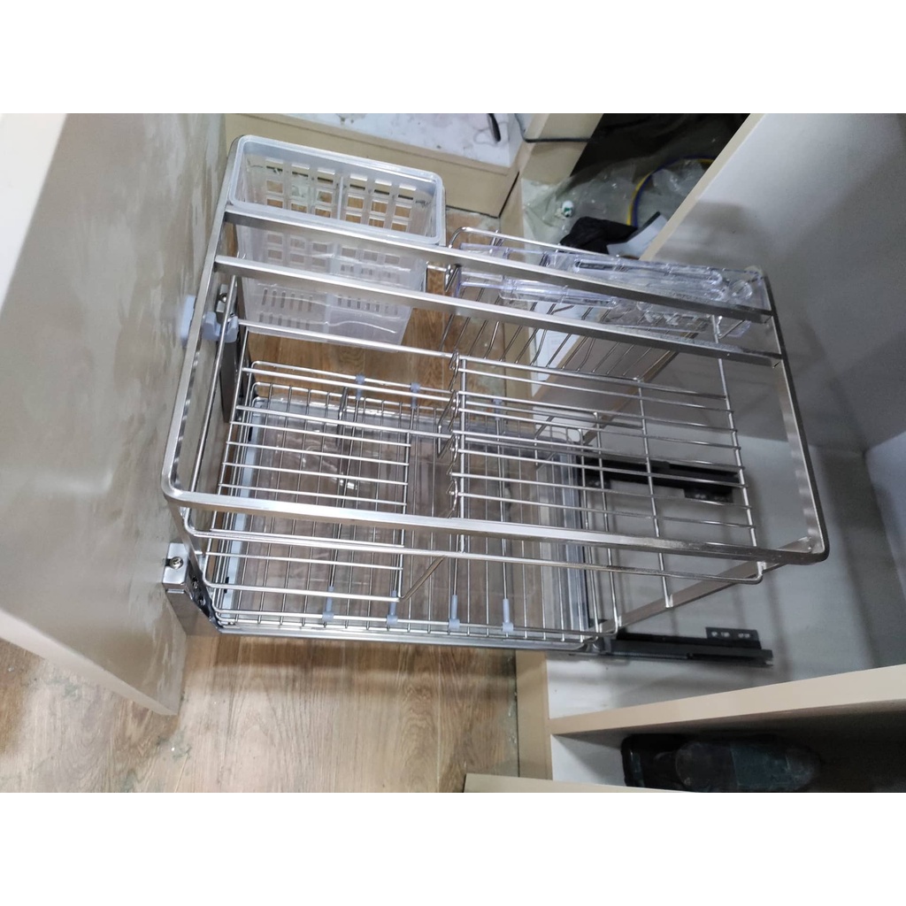 GIÁ DAO THỚT ĐA NĂNG GEMANI INOX 304  KÈM RAY GIẢM CHẤN