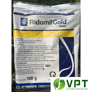 Thuốc Nội Hấp RIDOMIL GOLD 68WG gói 100g