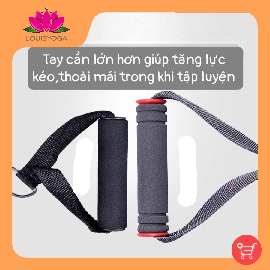 Dây Ngũ Sắc tập Gym bộ 5 dây kháng lực tập thể hình dây đàn hồi tập thể lực đa năng Cao Cấp