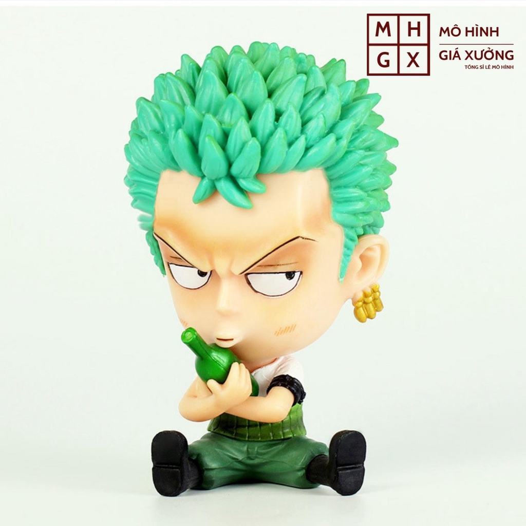 Mô hình One Piece chibi Zoro cực dễ thương cao 9cm , figure one piece , mô hình giá xưởng